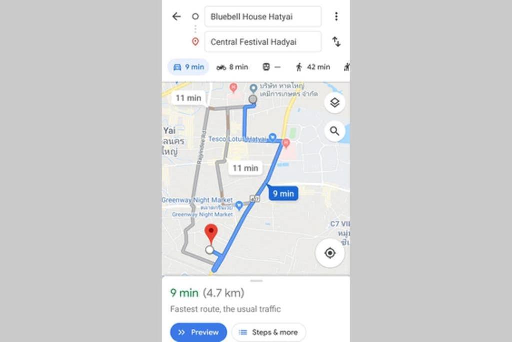Bluebell House Hatyai - Cosy 3 Bedrooms For 10 Pax - 9 Mins Drive To Lee Grd Ban Kho Hong 외부 사진